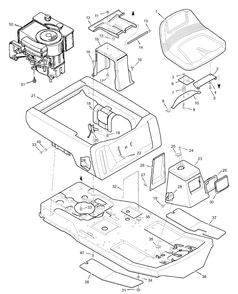 Part Location Diagram of F-99638 Murray Owner's Manual